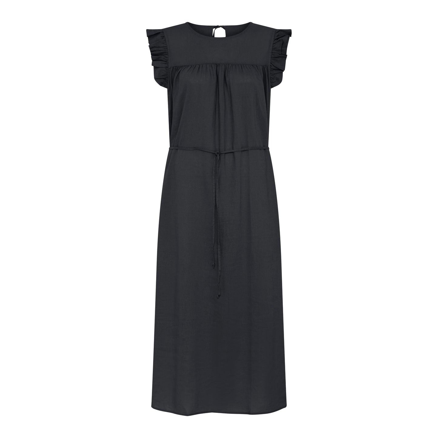 Stockholm Linen Long Dress, Phantom, Frau