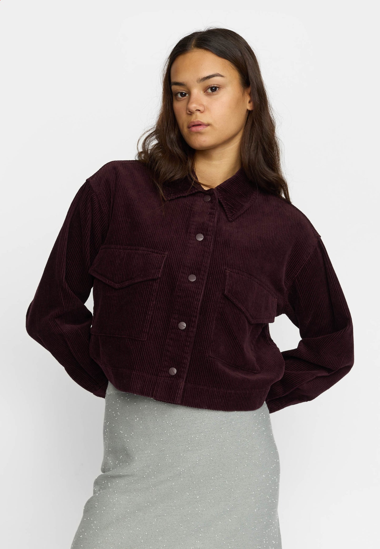 Cropped Jakke, Burgundy, Selfhood