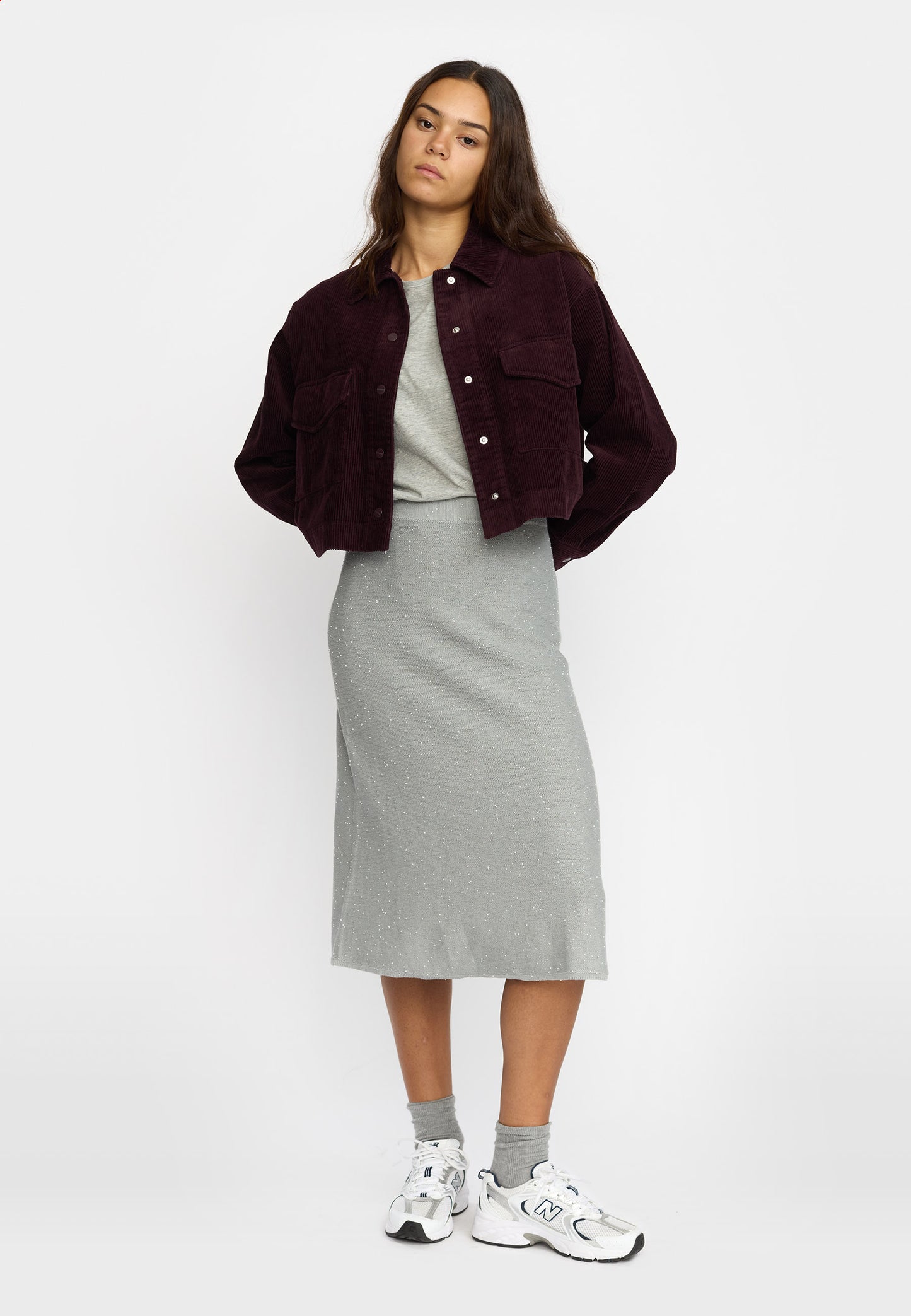 Cropped Jakke, Burgundy, Selfhood