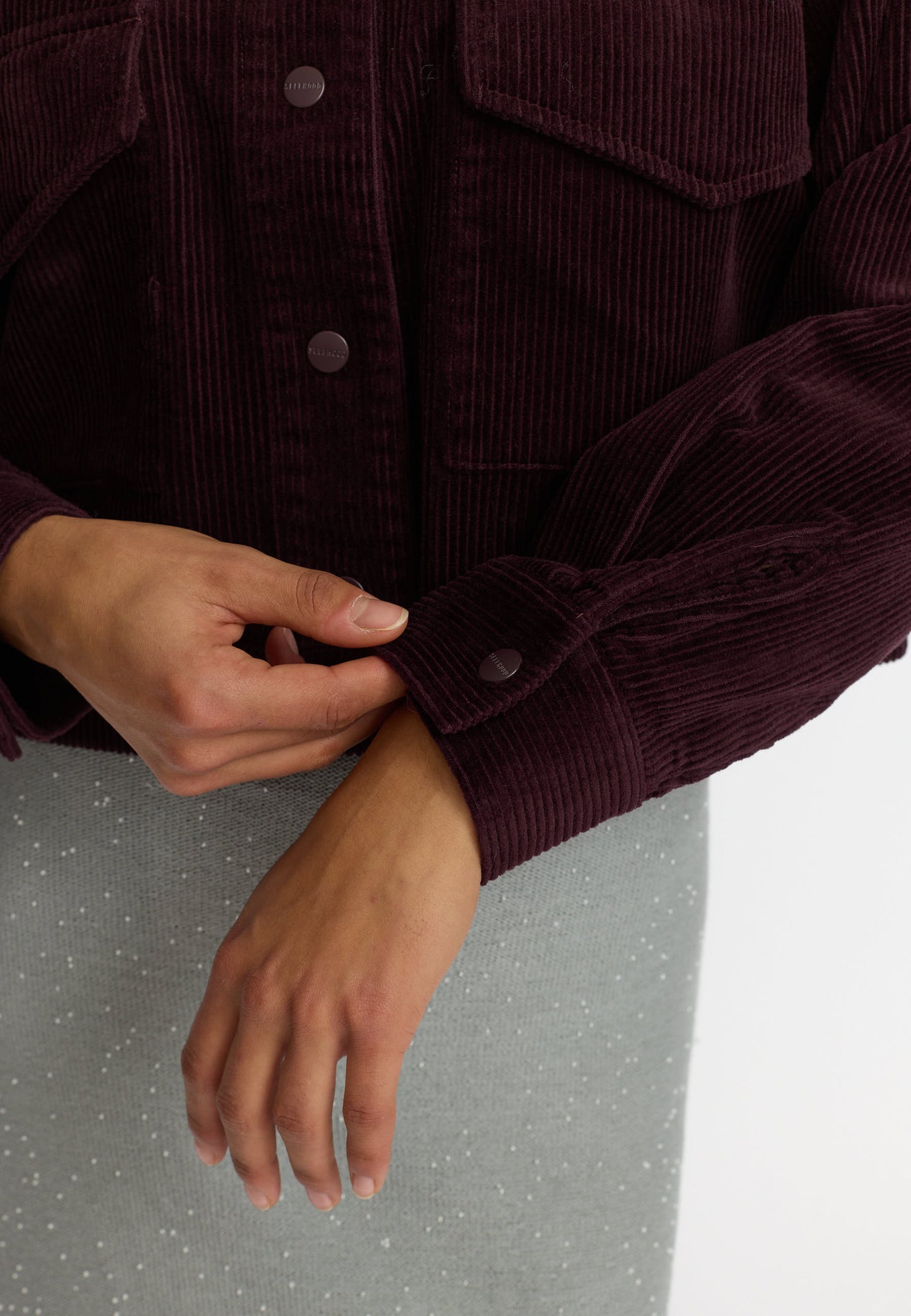 Cropped Jakke, Burgundy, Selfhood
