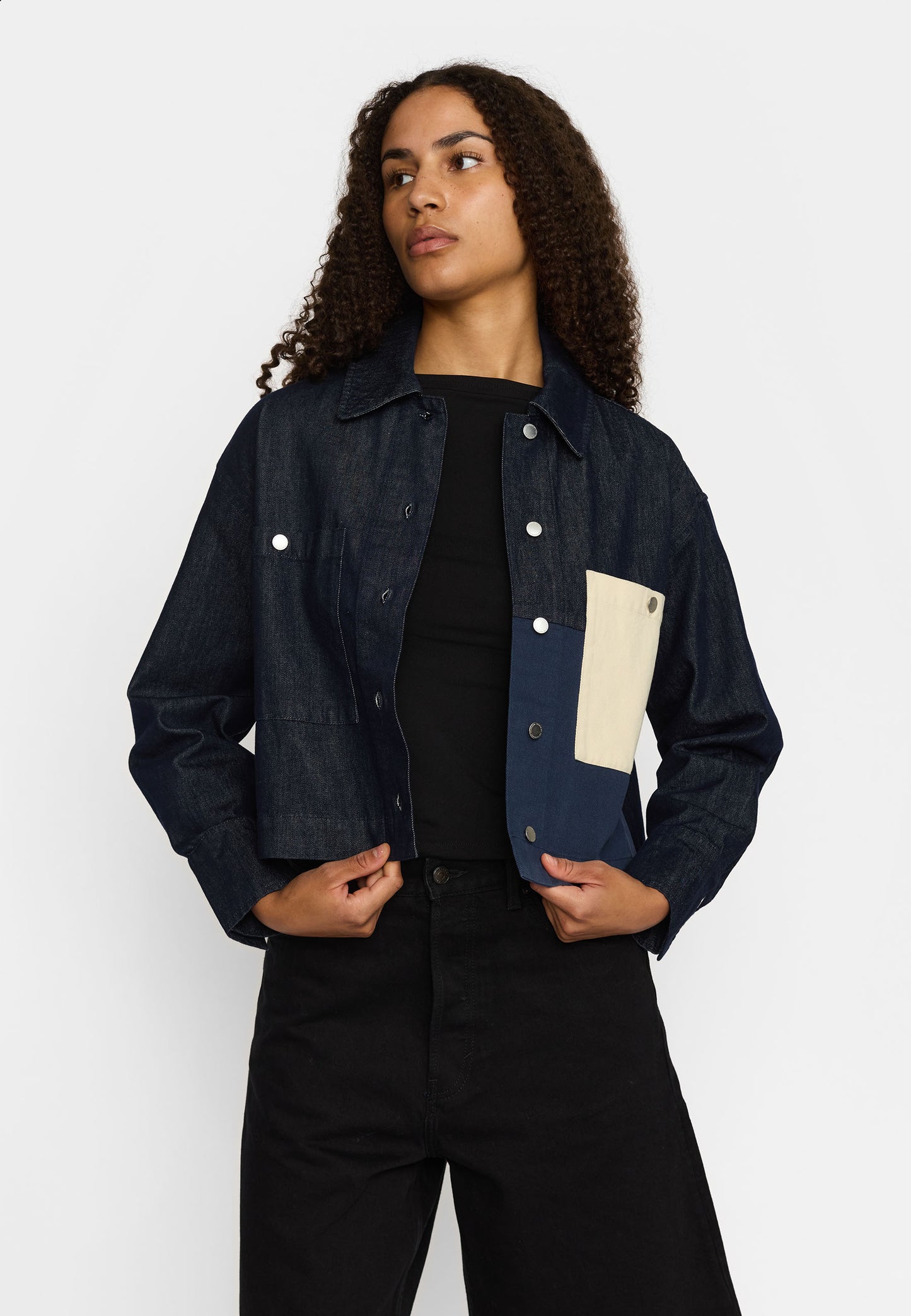 Cropped Shirt, Navy, Selfhood