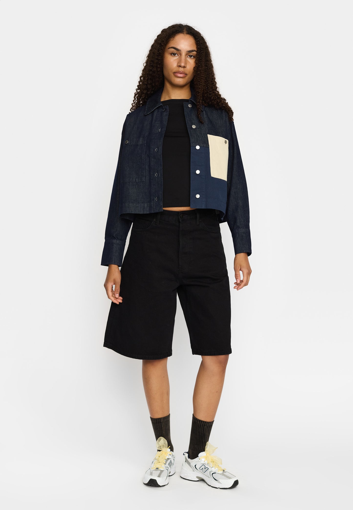 Cropped Shirt, Navy, Selfhood