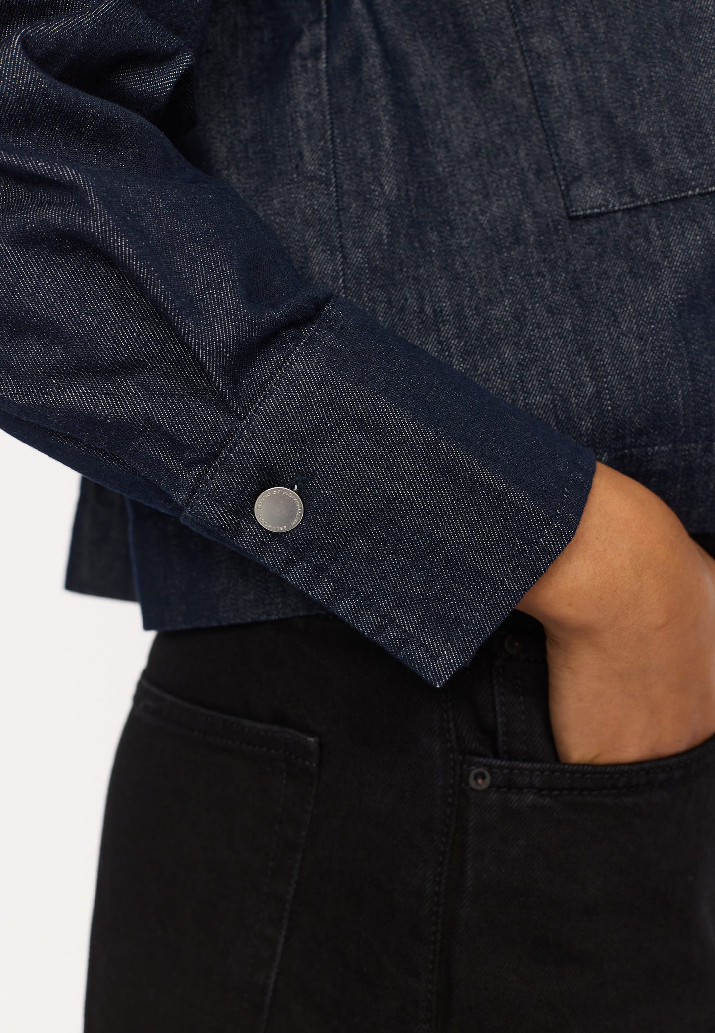 Cropped Shirt, Navy, Selfhood