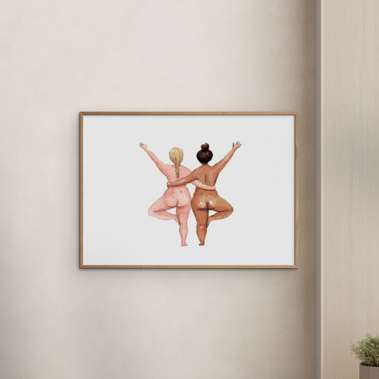 Plakat: Couples Tree Pose