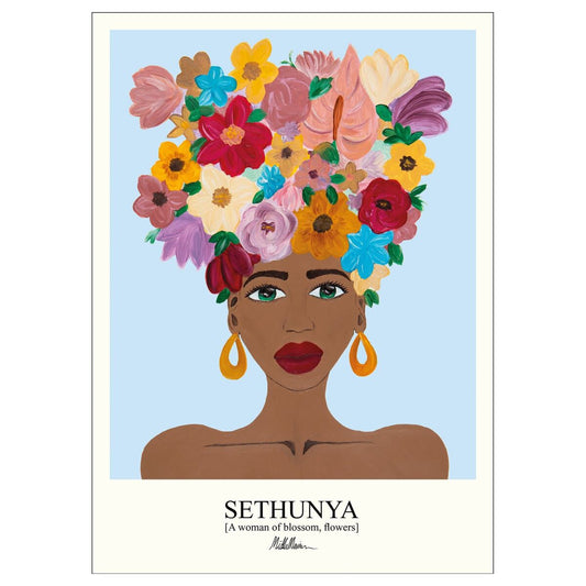 Plakat: Sethunya (blue)