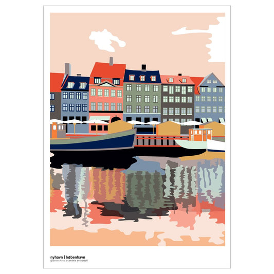 Plakat: Nyhavn - Aften