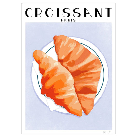 Plakat: Croissant in Paris