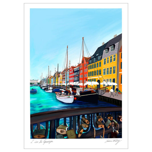 Plakat: I Love You Copenhagen