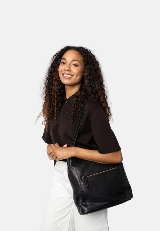 Myra Big, Skuldertaske, Black, Re:designed