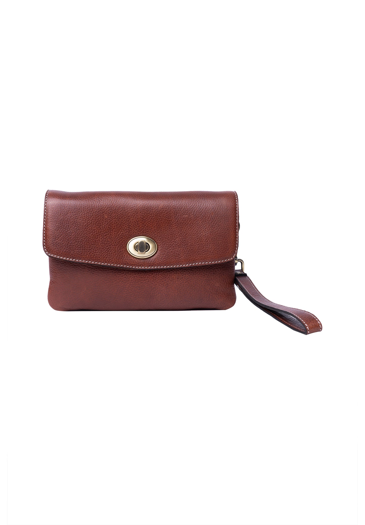 Nisha Clutch, Cognac, Re:designed