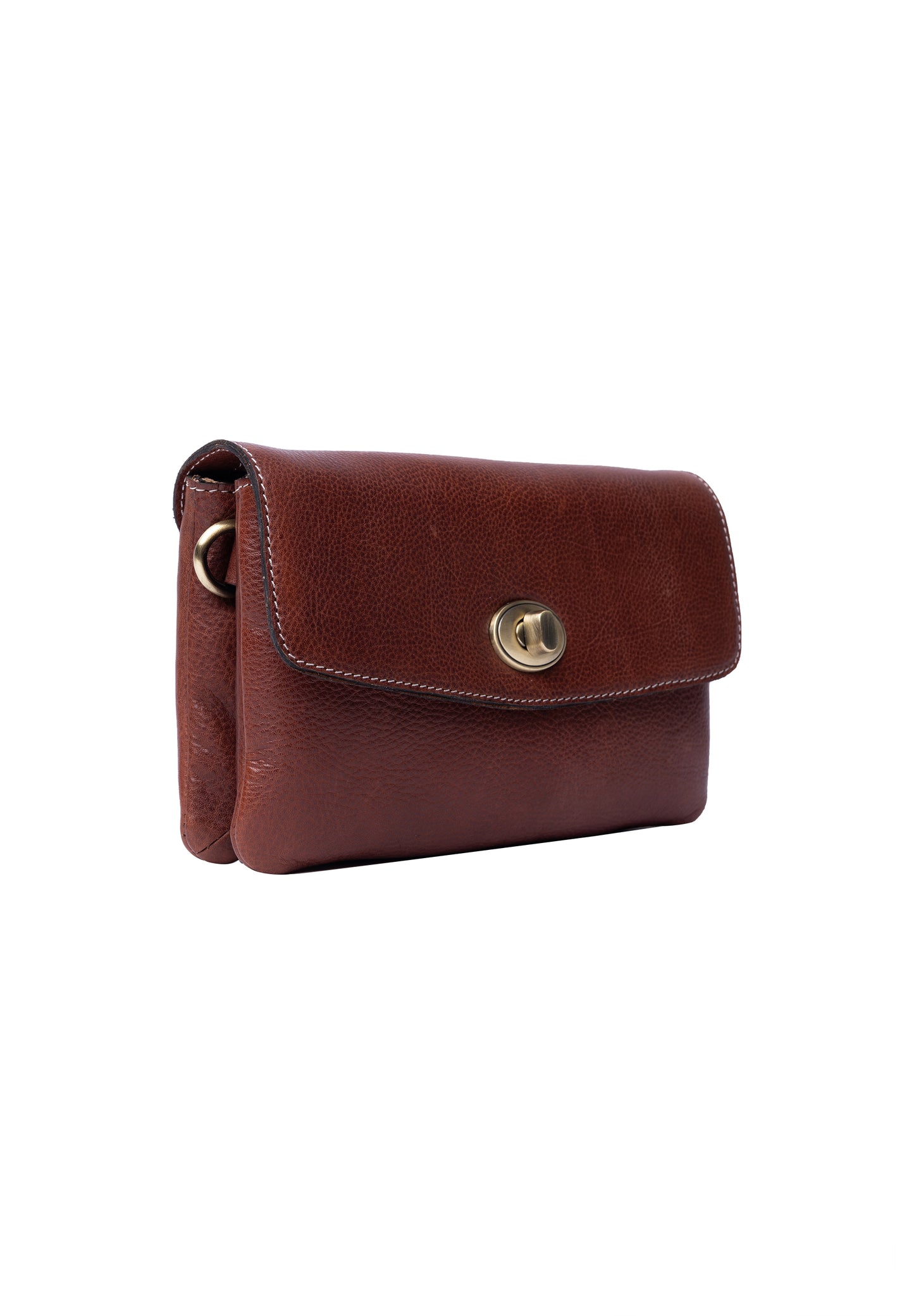 Nisha Clutch, Cognac, Re:designed
