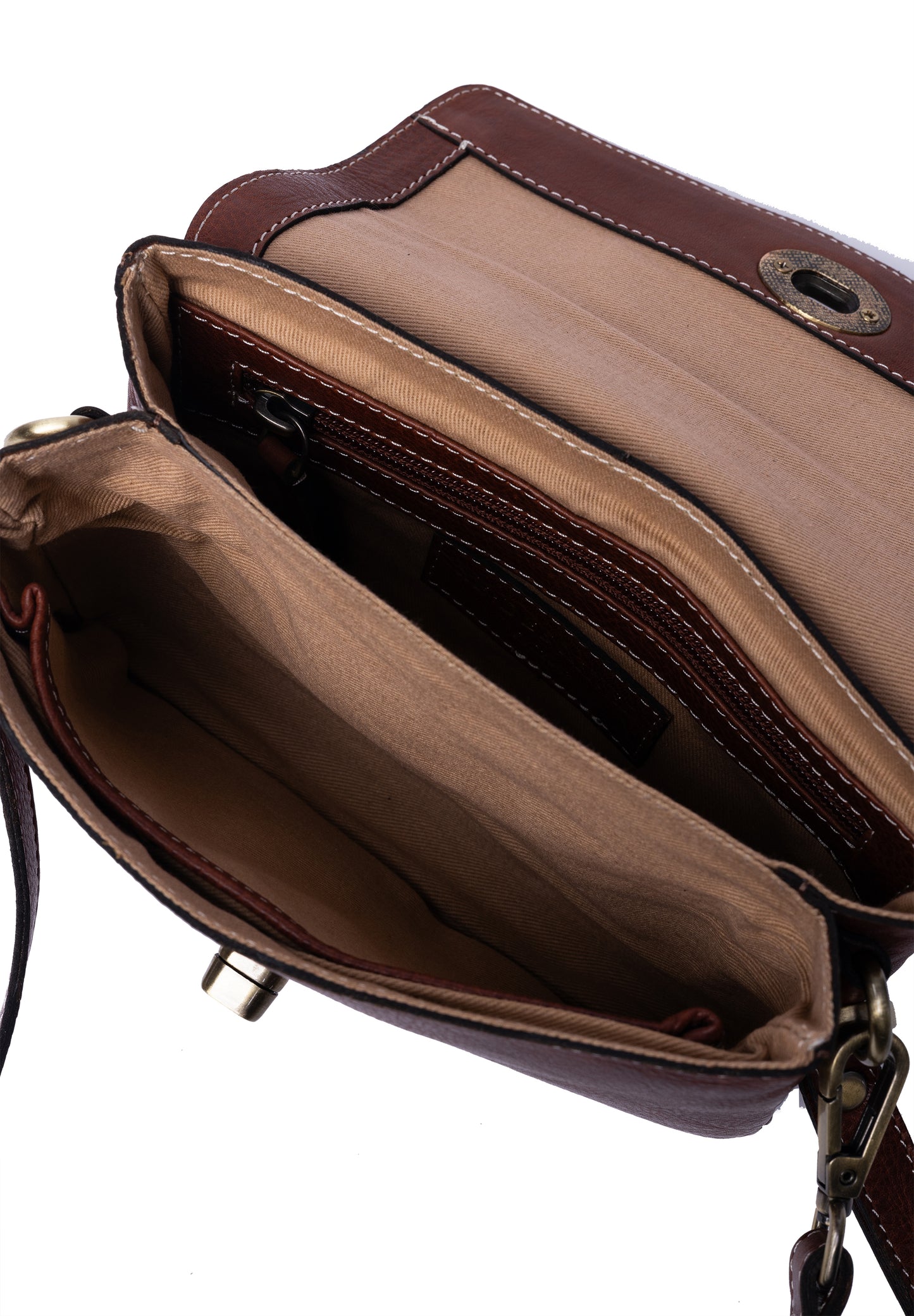 Nisha Clutch, Cognac, Re:designed