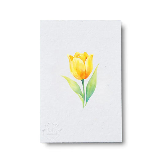 Gul Tulipan, A7 enkelt side, Papirværk