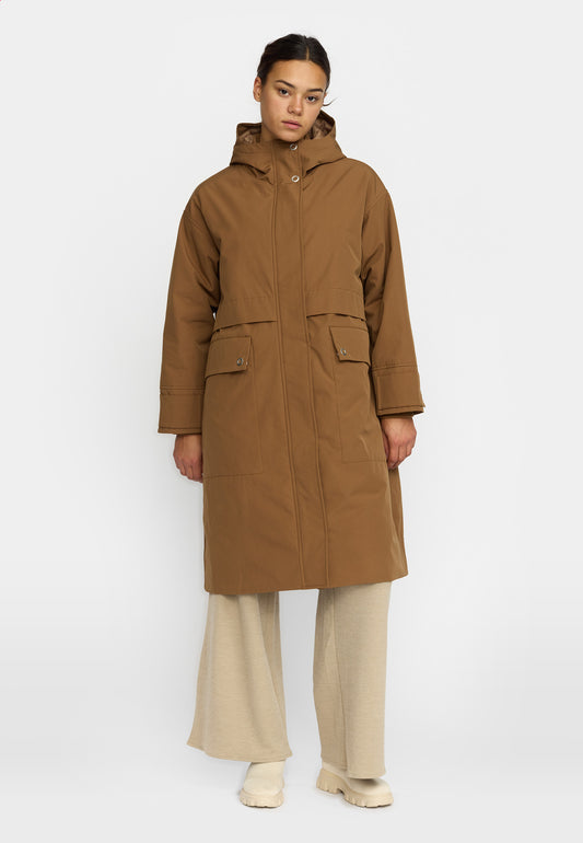 Parka Coat, Brown, Selfhood