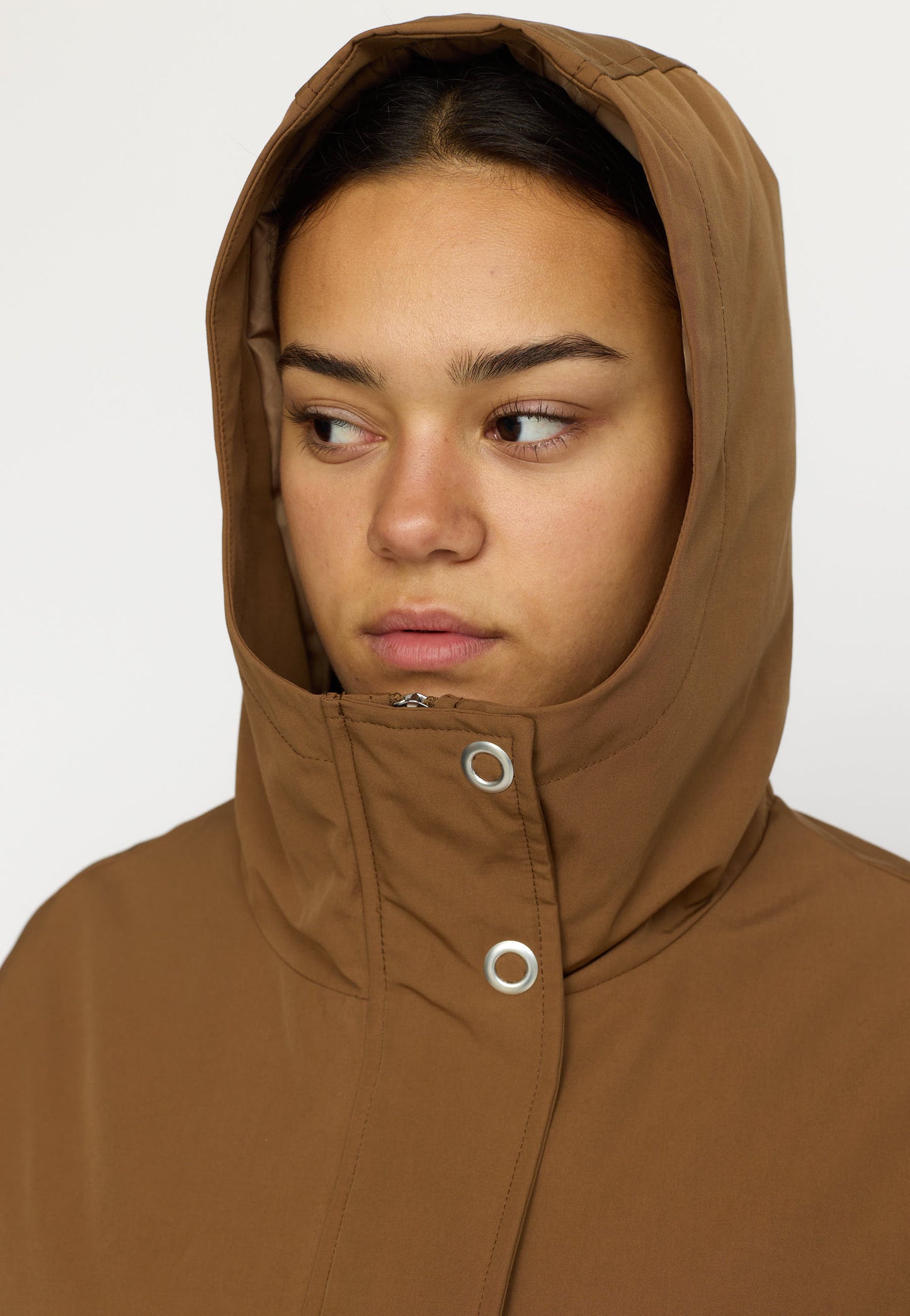 Parka Coat, Brown, Selfhood