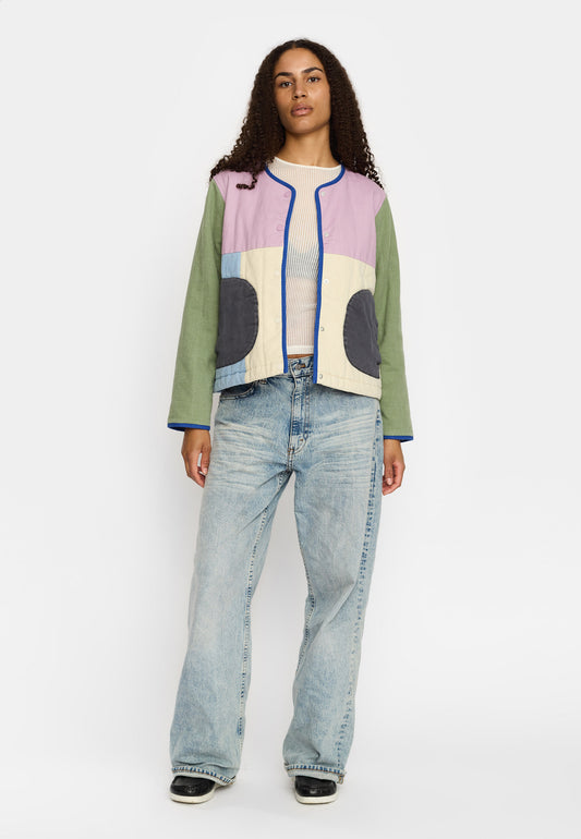 Quiltet Block Jacket, Light Purple, Selfhood