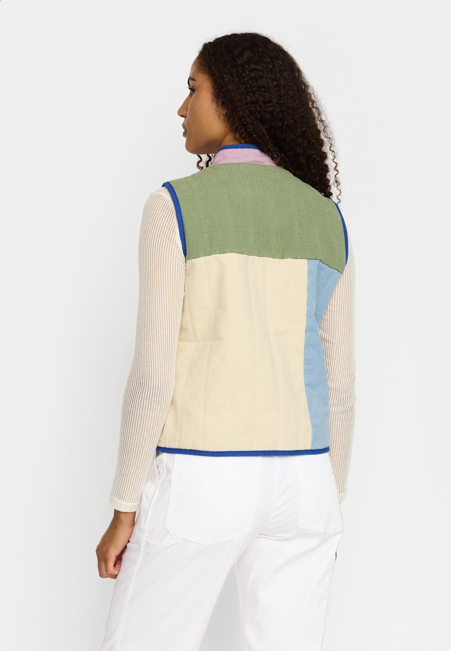 Quiltet Patchwork Vest, Light Purple, Selfhood