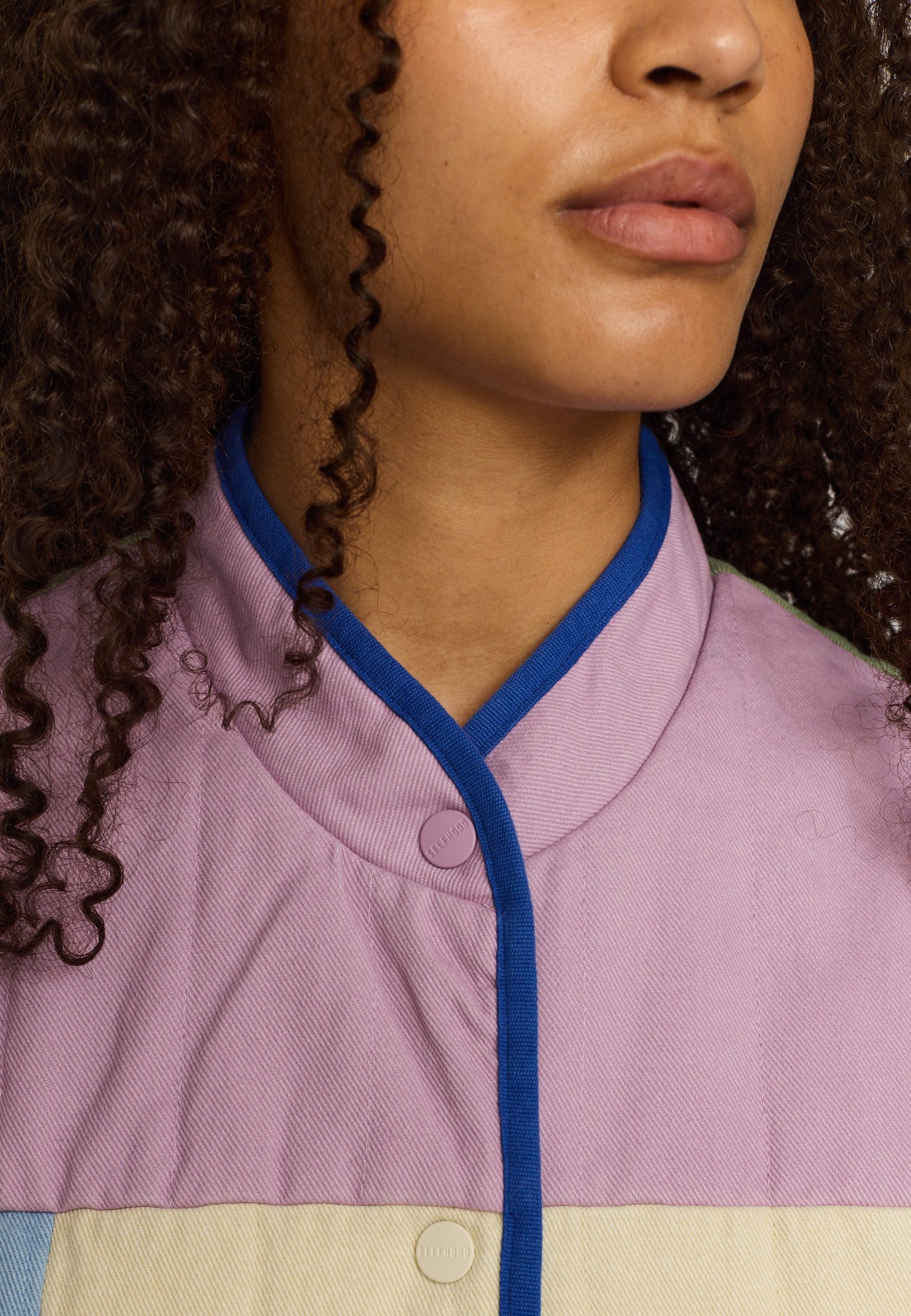 Quiltet Patchwork Vest, Light Purple, Selfhood