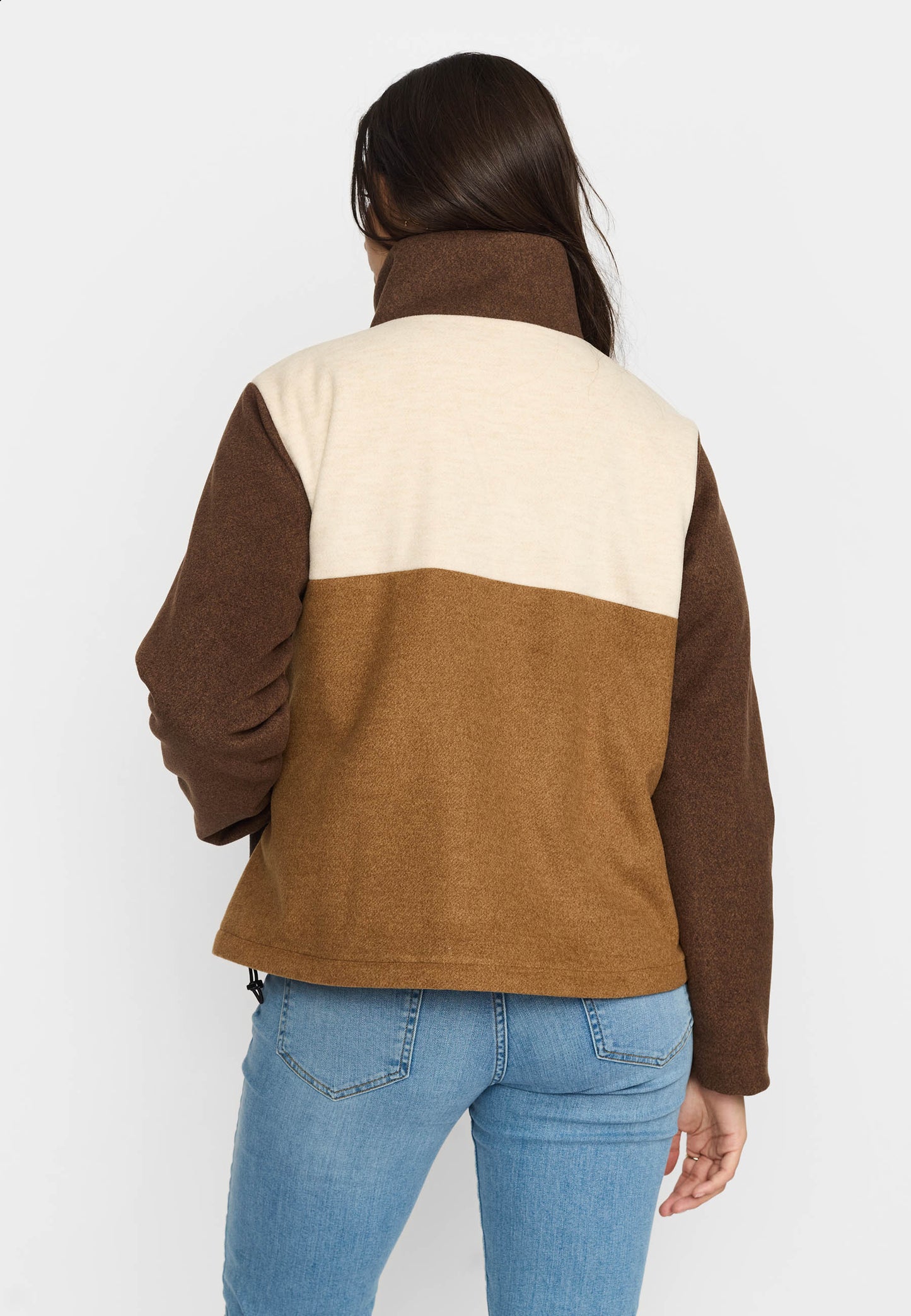 Quiltet Block Jacket, Brown, Selfhood