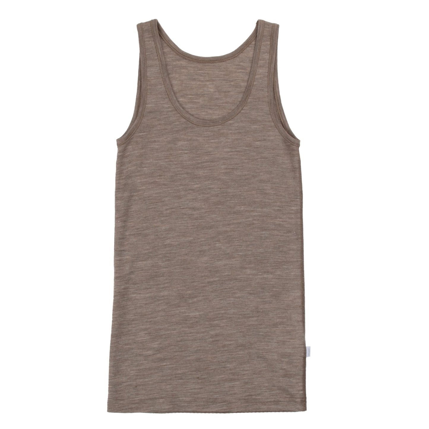 Tank Top, Wool/Silk, Beige Melange, Joha