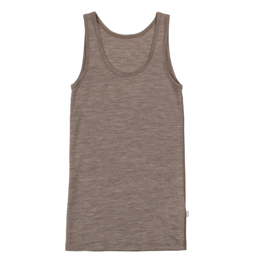Tank Top, Wool/Silk, Beige Melange, Joha