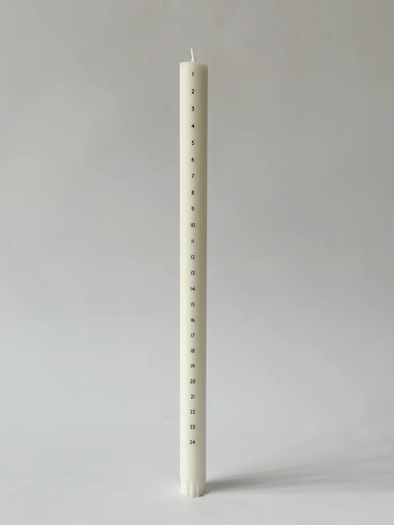 Kalenderlys Ø2,2 cm, Sort, Åbenlys