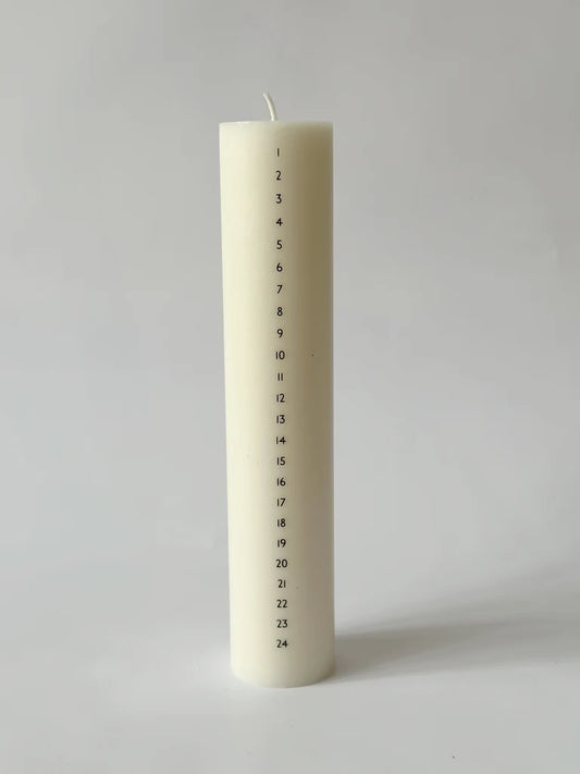 Kalenderlys Ø5 cm, Sort, Åbenlys