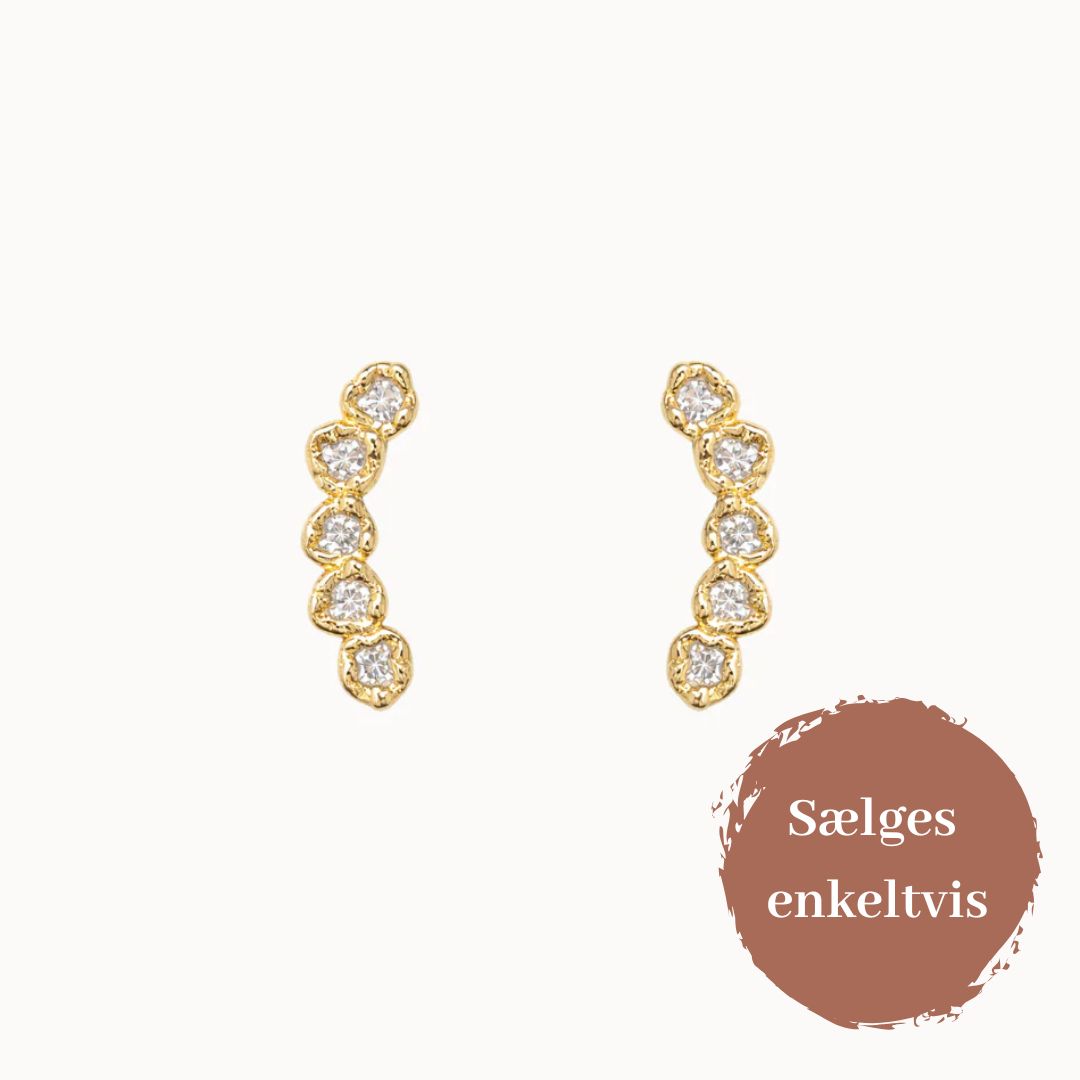 Aeris Earring, Gold Plated, Nava
