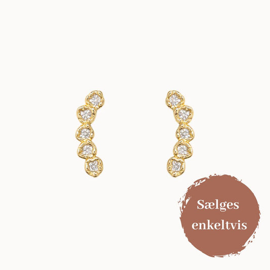 Aeris Earring, Gold Plated, Nava