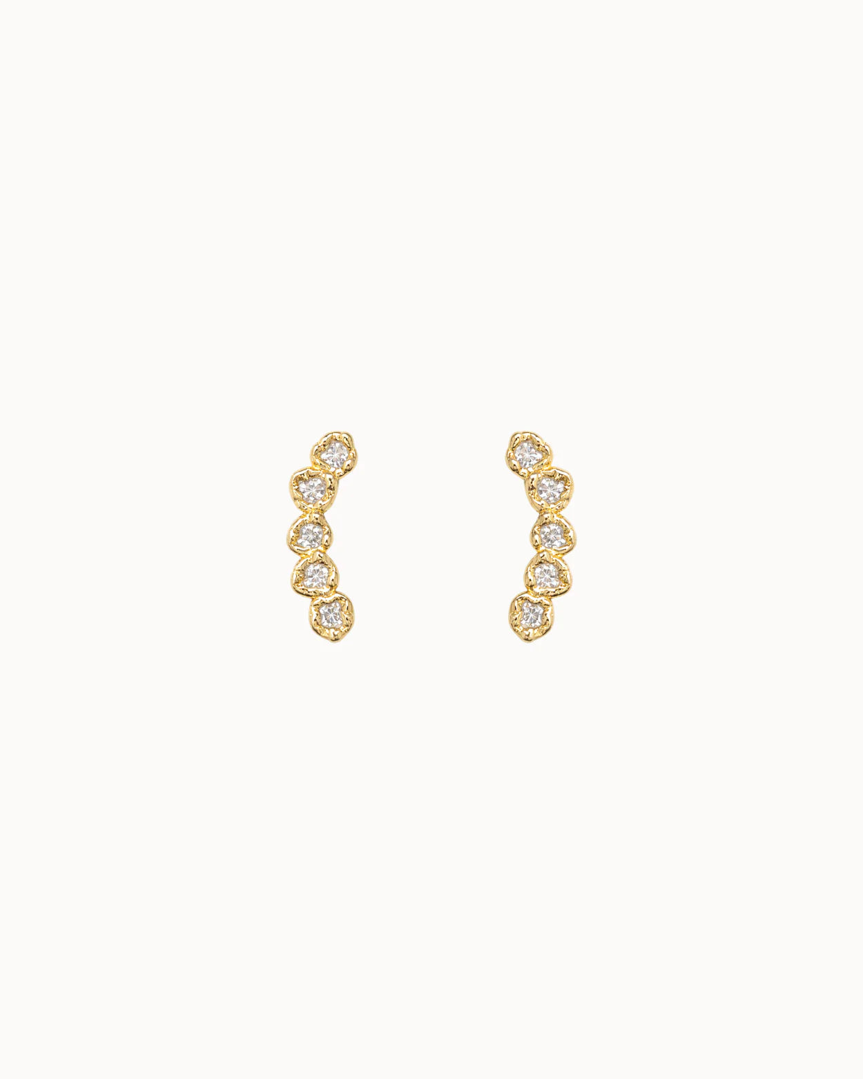 Aeris Earring, Gold Plated, Nava