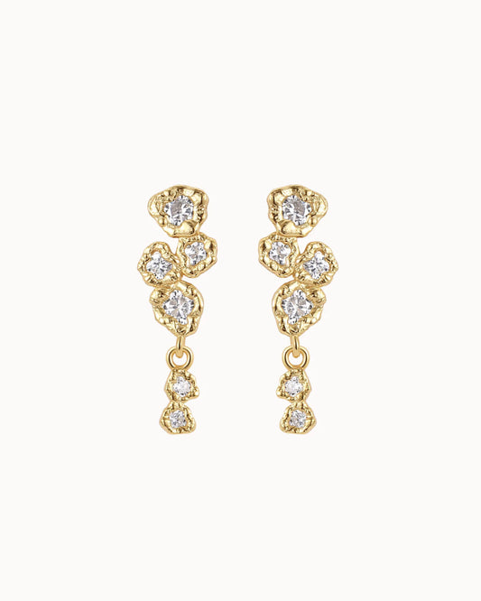 Avira Earrings, Gold Plated, Nava