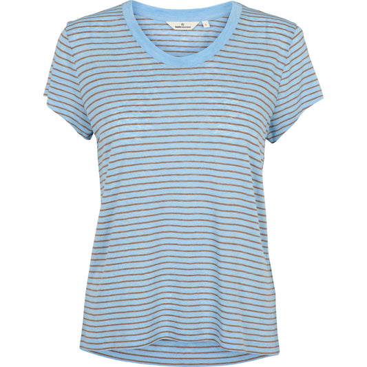 Ashly SS Linen Tee, Dutch Canal Portobella, Basic Apparel