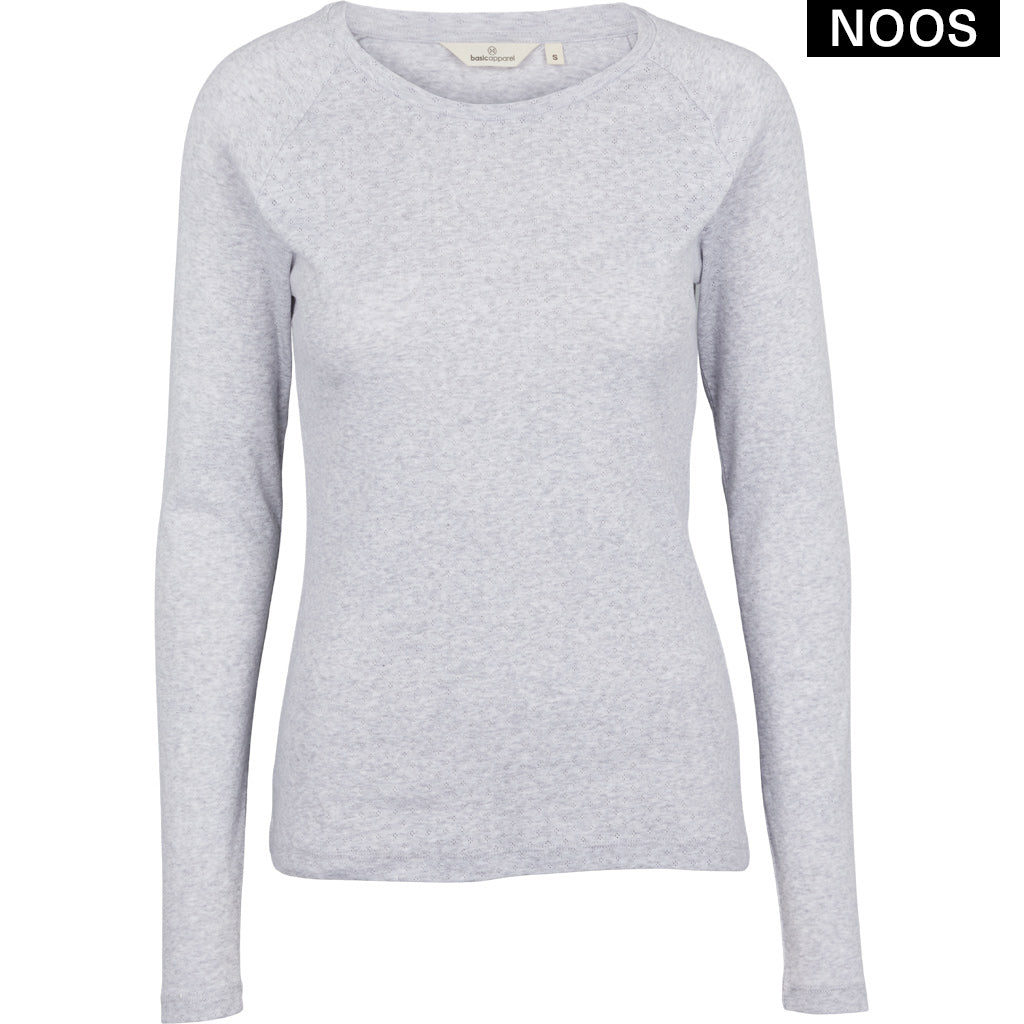 Arense LS Tee, Light Grey, Basic Apparel
