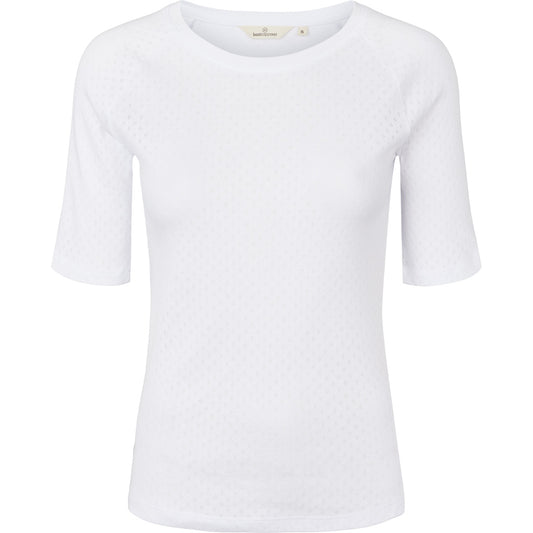 Arense Kortærmet Tee, White, Basic Apparel