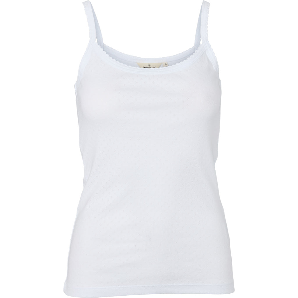 Arense Strap Top, White, Basic Apparel