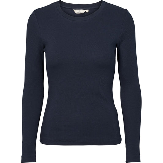 Ludmilla LS Tee, Sky Captain, Basic Apparel