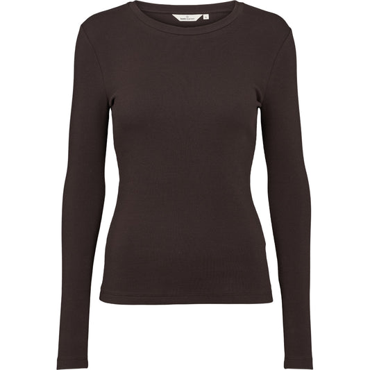 Ludmilla LS Tee, Chocolate Torte, Basic Apparel