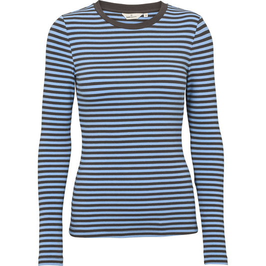 Ludmilla LS Tee, Frozen Fjord/Raven, Basic Apparel