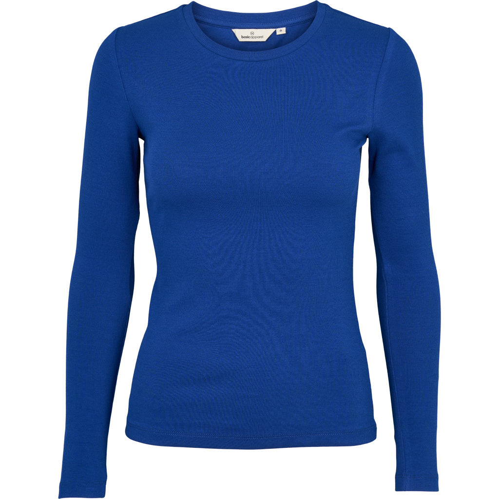 Ludmilla LS Tee, Sodalite Blue, Basic Apparel