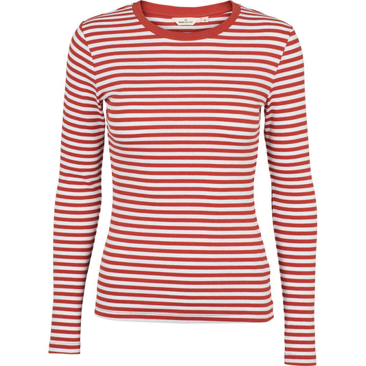 Ludmilla LS Tee, Roibus/Whisper White, Basic Apparel