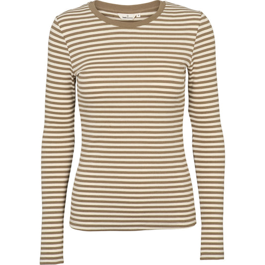 Ludmilla LS Tee, Covert Garden/Birch, Basic Apparel