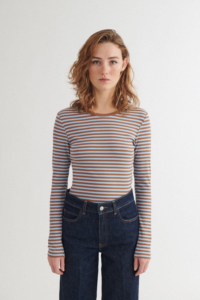 Ludmilla LS Tee, Nuthact/Dutchcanal, Basic Apparel