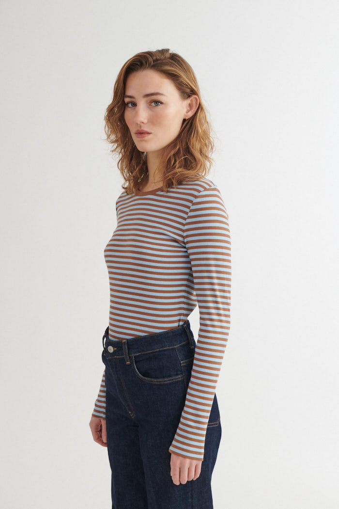 Ludmilla LS Tee, Nuthact/Dutchcanal, Basic Apparel
