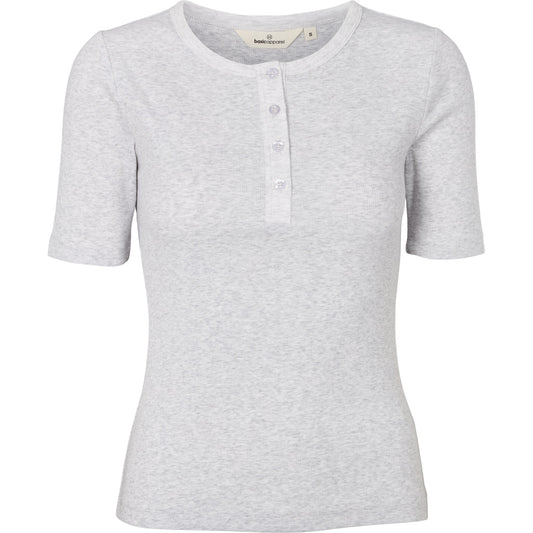 Ludmilla SS Granddad, Light Grey Mel., Basic Apparel