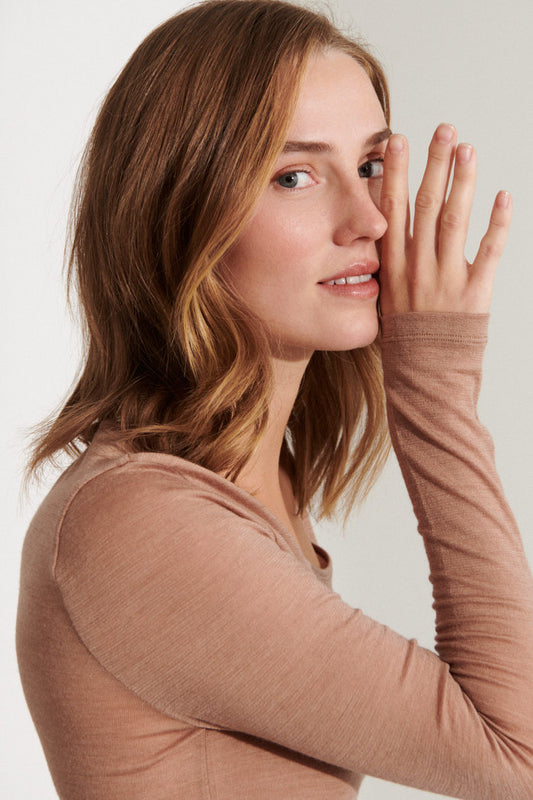 Rinja LS Tee, Portobella, Basic Apparel