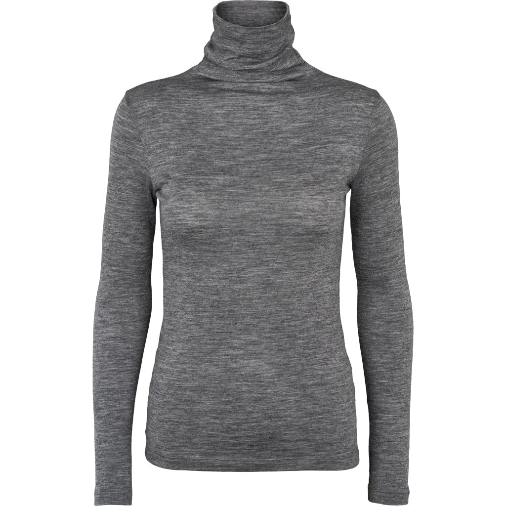 Rinja T-Neck, Grey Melange, Basic Apparel