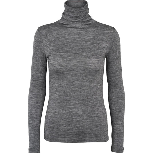 Rinja T-Neck, Grey Melange, Basic Apparel