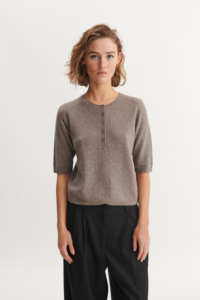 Selem Granddad Tee, Portabella, Basic Apparel