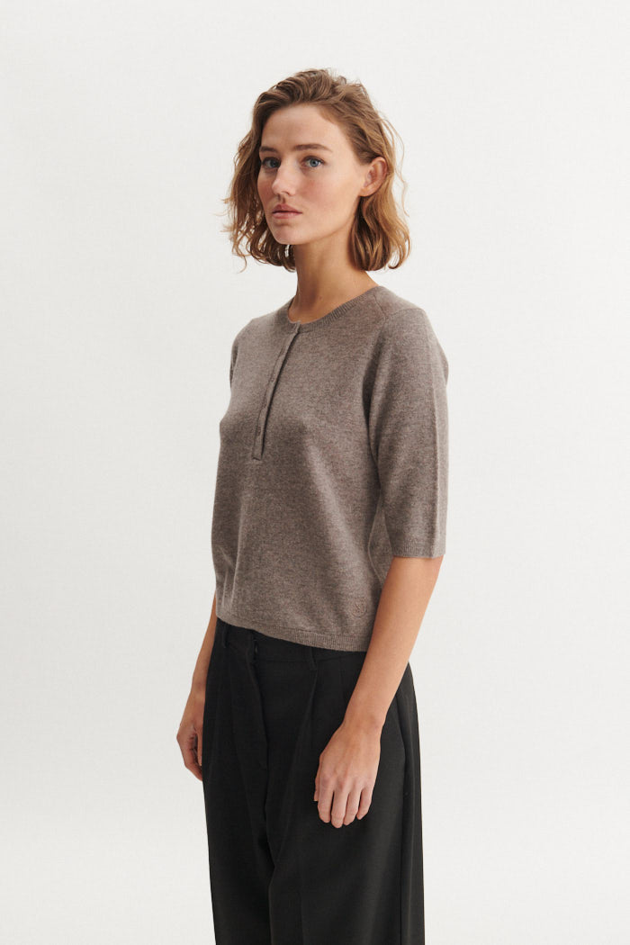 Selem Granddad Tee, Portabella, Basic Apparel