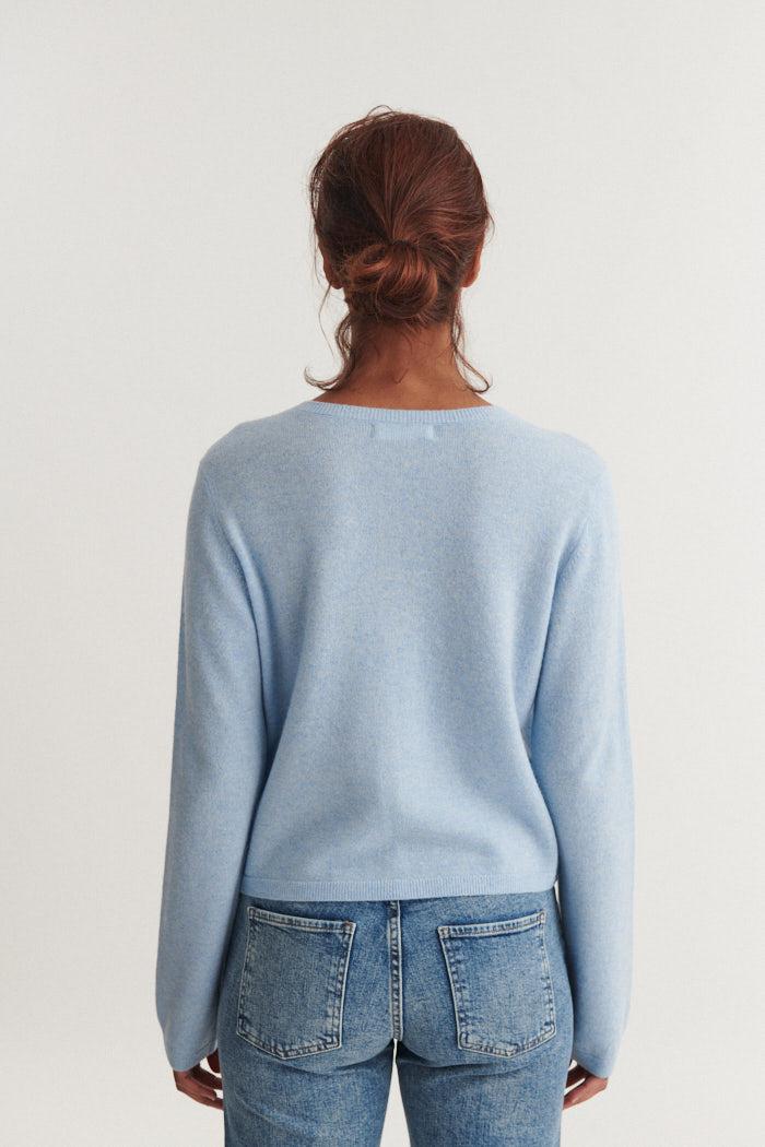 Selem Cardigan, Light Blue, Basic Apparel